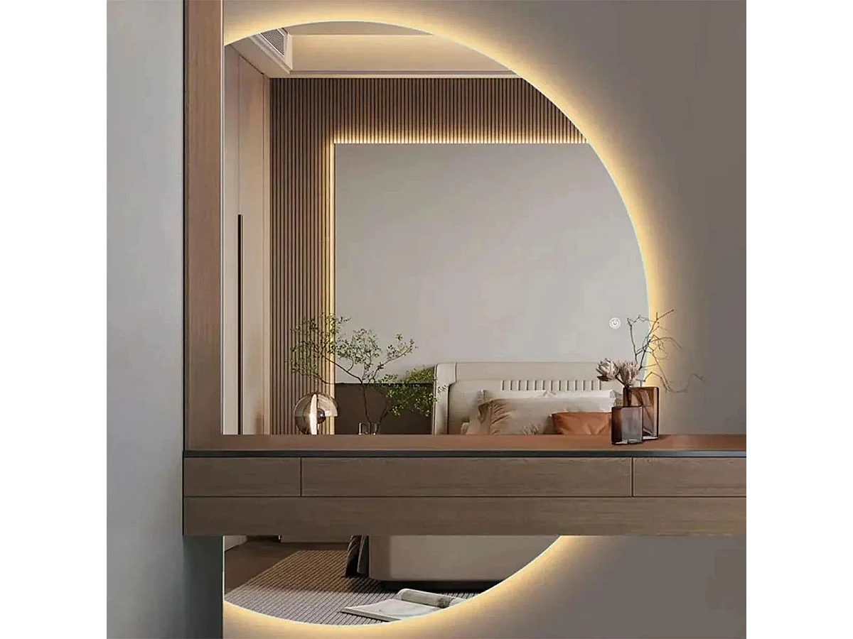 Miroir led demi lune 1000 x 900 mm sensitif, Openda