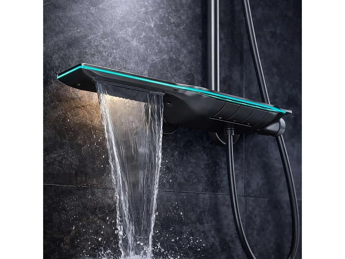 Colonne de douche thermostatique à LED – Victoria