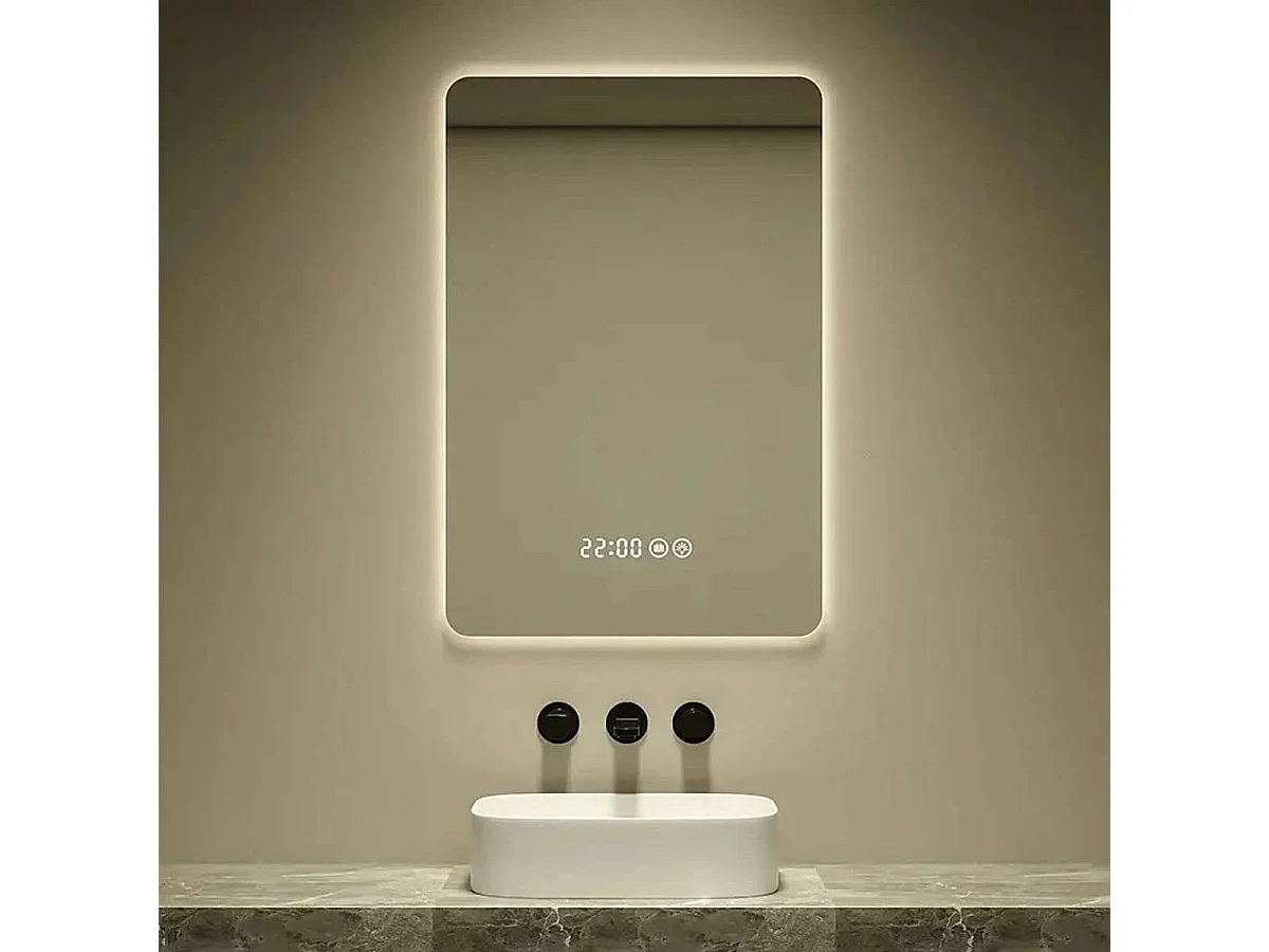 Miroir led de salle de bain sensitif 60 x 80 cm, Galis