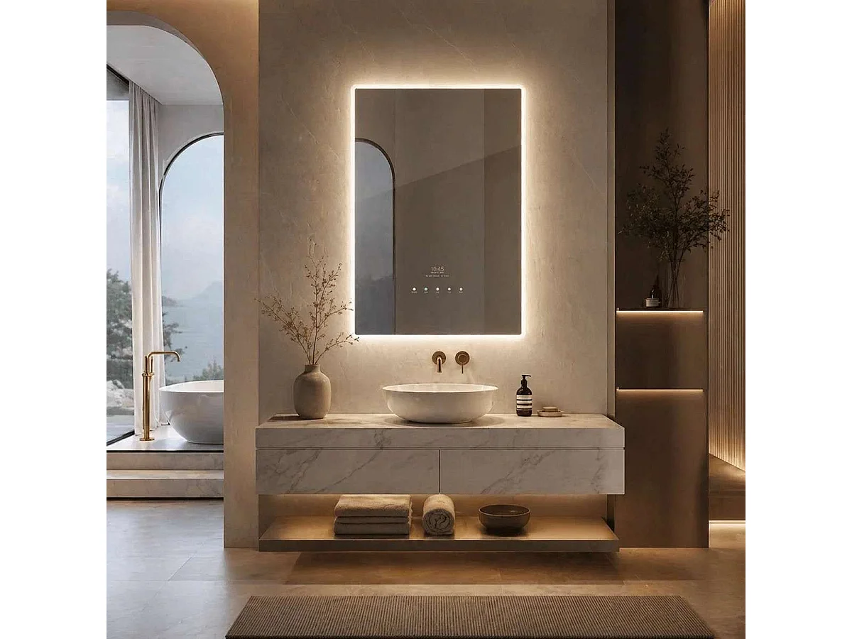 Miroir connecté smart mirror, wifi Bluetooth, Danub