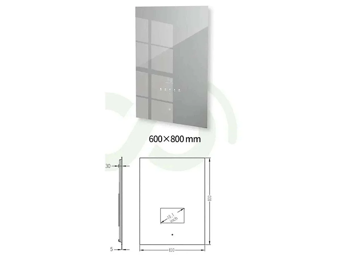 Miroir connecté smart mirror, wifi Bluetooth, Danub