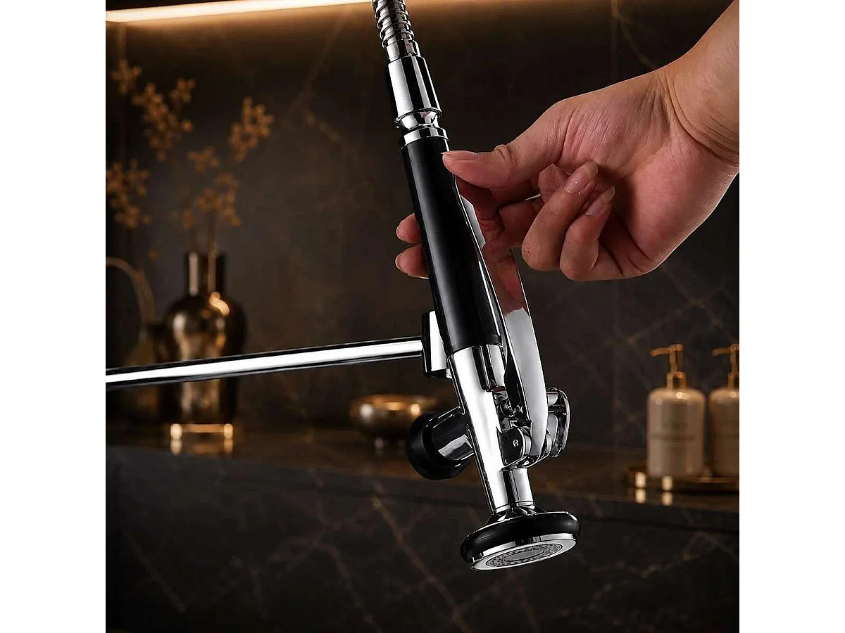 Robinet mitigeur évier de cuisine chrome, Calor