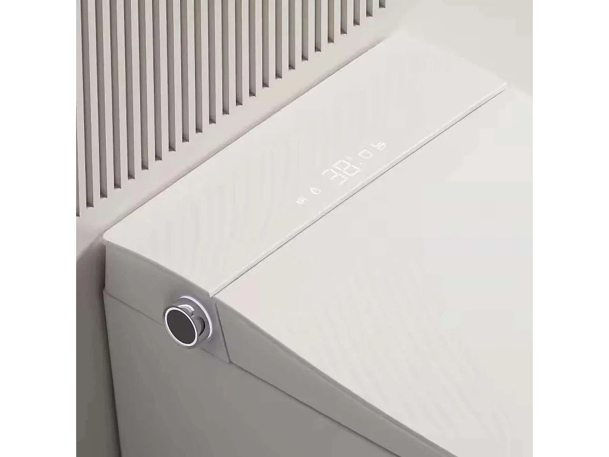 Toilette japonaise suspendue connectée LED sortie horizontale P-trap