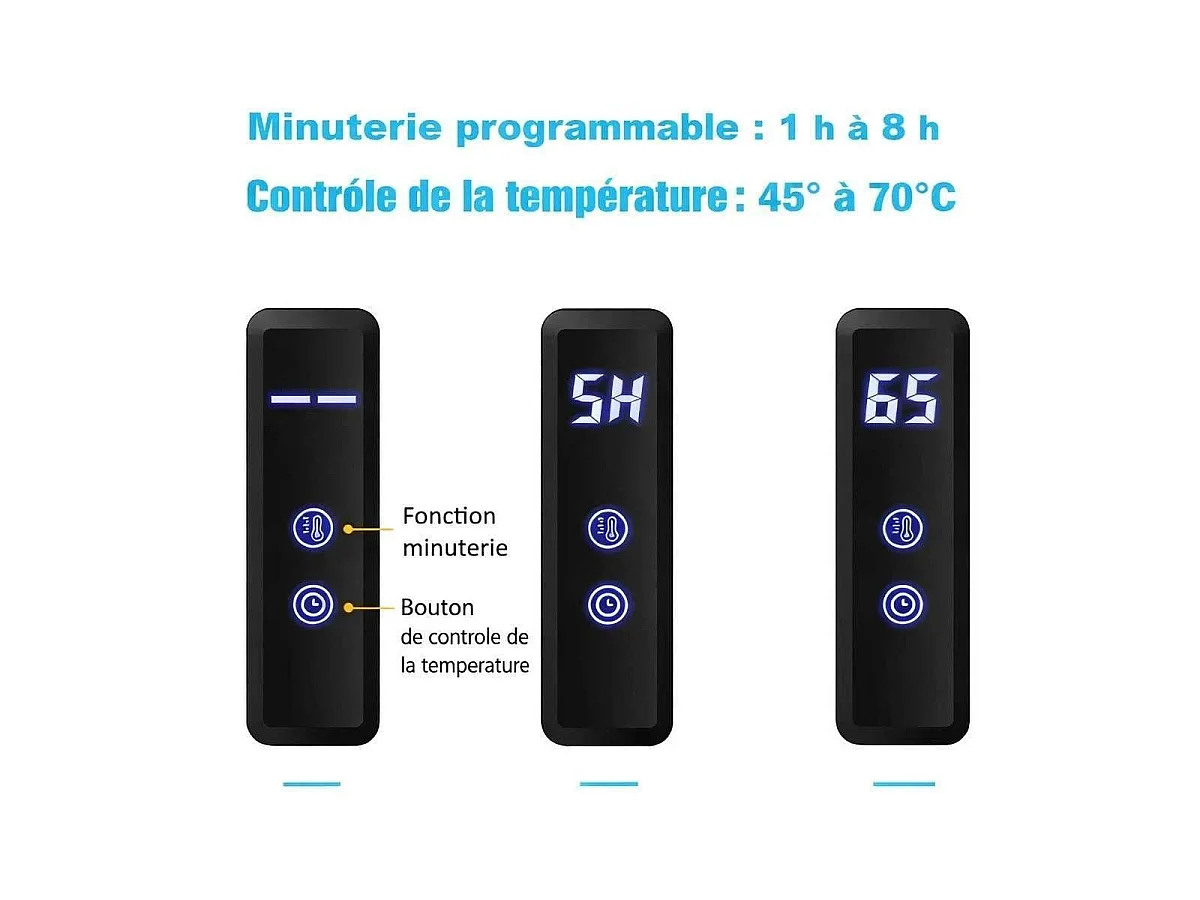 Sèche serviettes électrique 250w chrome, King