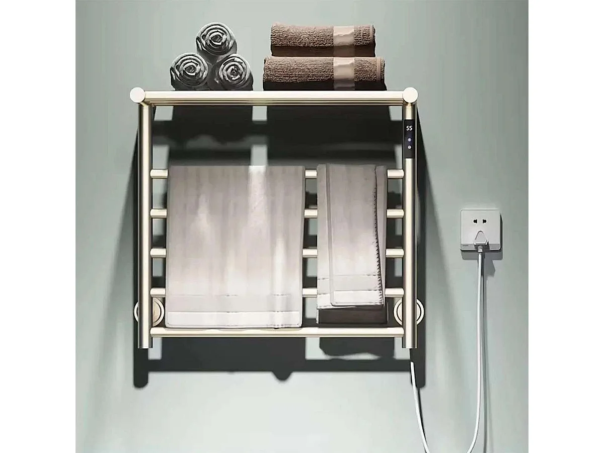 Sèche serviette électrique doré brossé, Minos