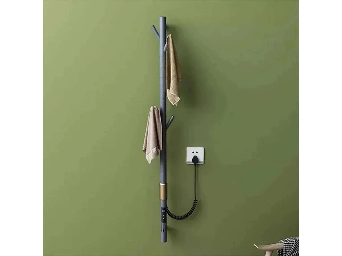 Sèche serviettes électrique gris 280w ,Matis