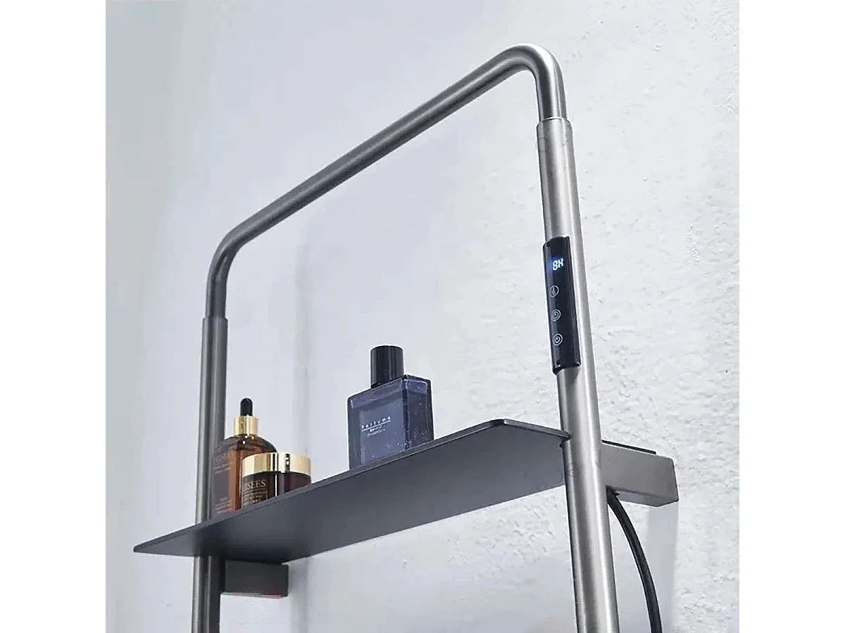 Sèche serviette électrique 300W gris gun, Apollo