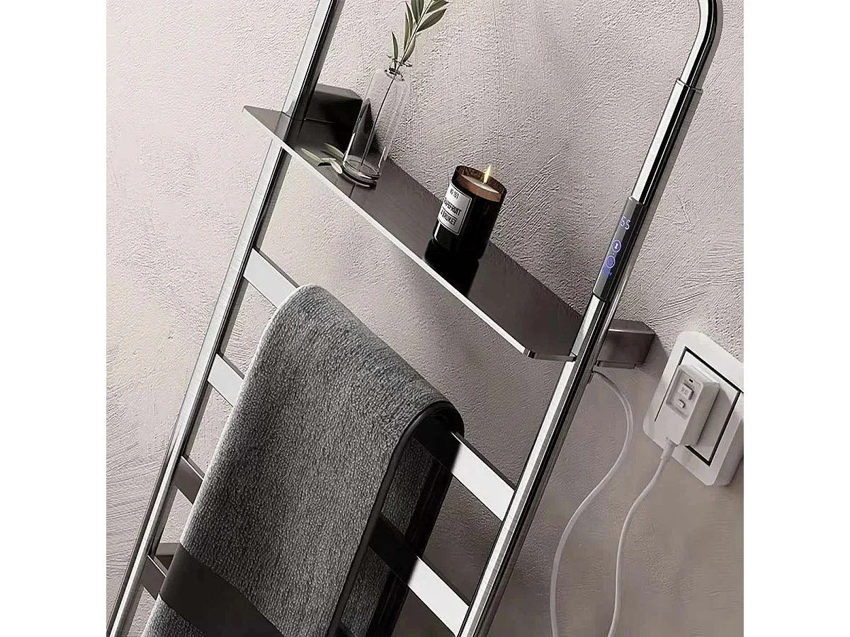 Sèche serviette électrique 300W gris gun, Apollo