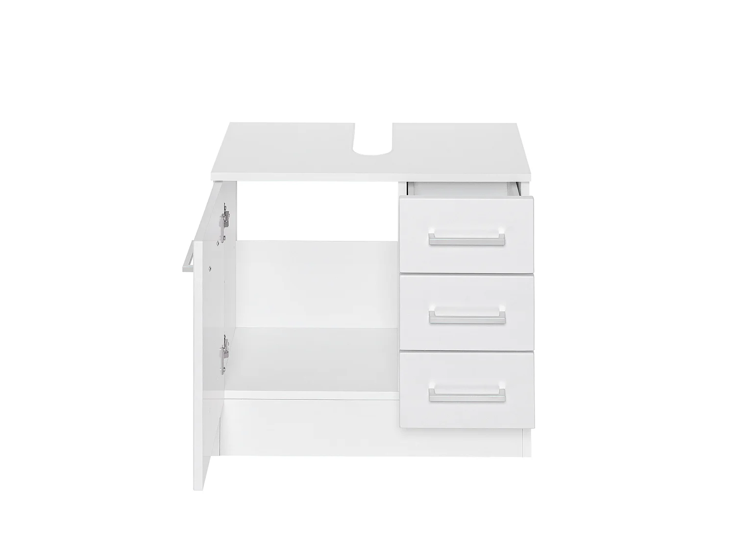 Meuble sous-vasque Held Möbel 60 cm Riga blanc mat blanc 60x56x35 cm