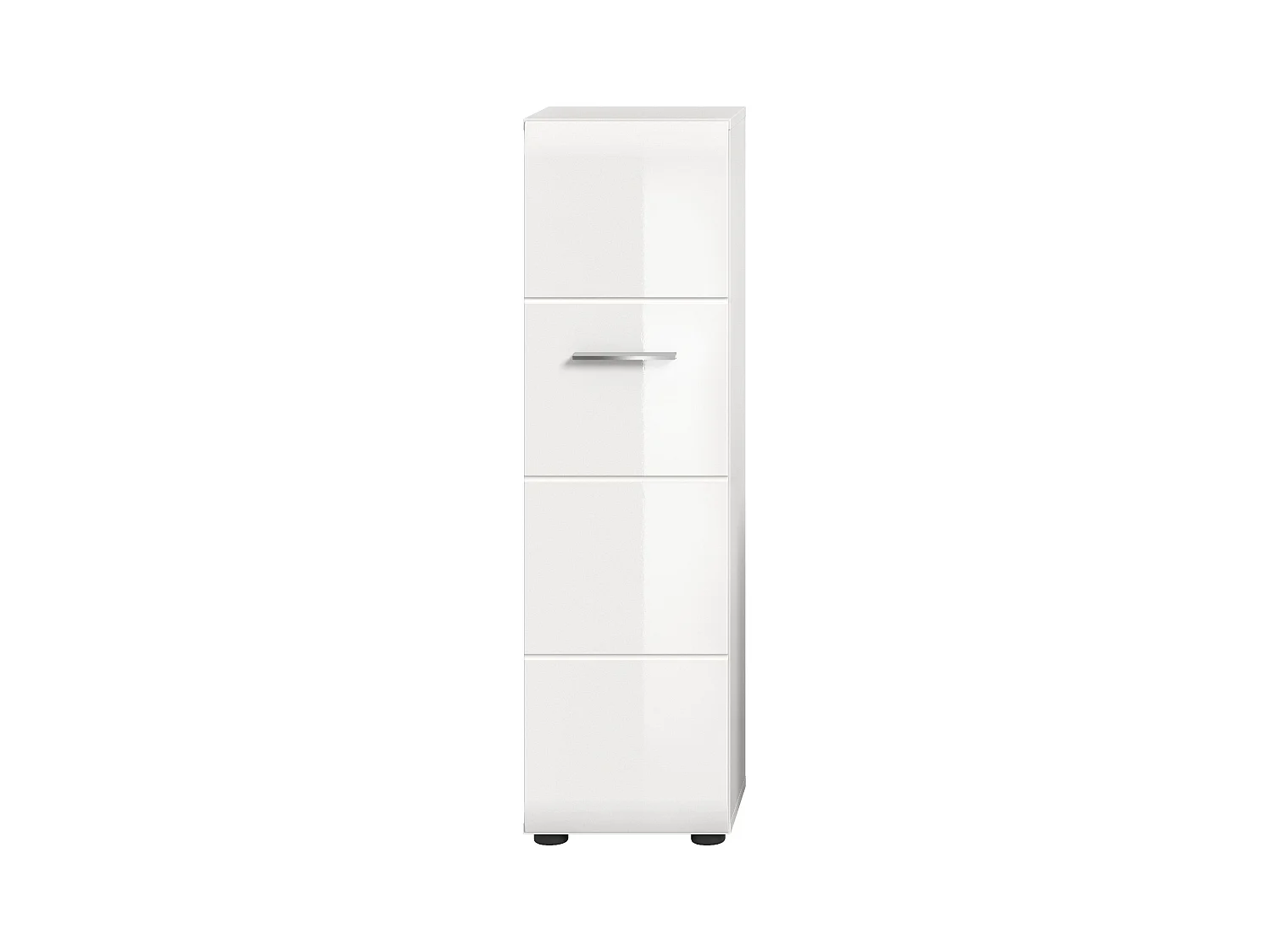 Ice armoire de salle de bain 1 porte blanc brillant, blanc.