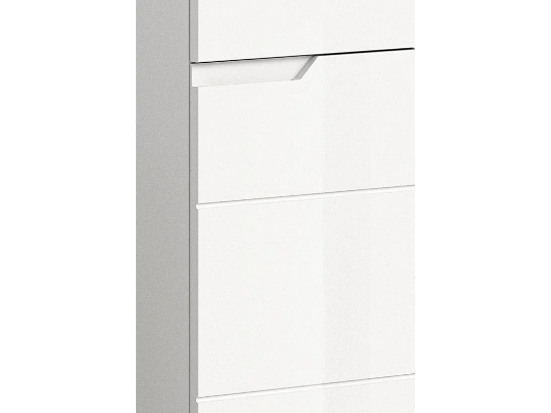 Solero wastafel 2 deuren wit hoogglans, wit.