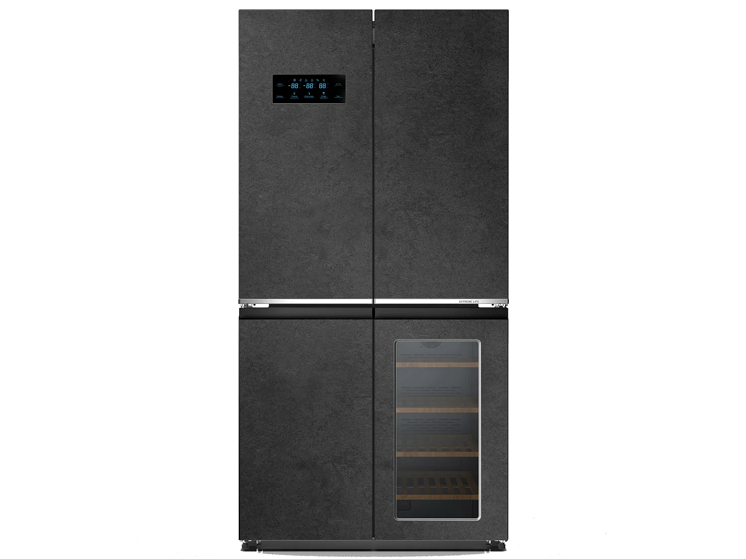 Wolkenstein Cross-Door Kühl-Gefrierkombination WCD595EWTSNF ST EEK E (A bis G)