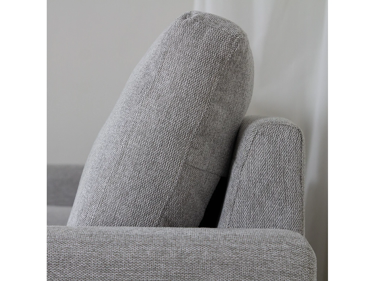Jasper Light Grey Universal Corner Sofa Reversible Chaise Woven Fabric