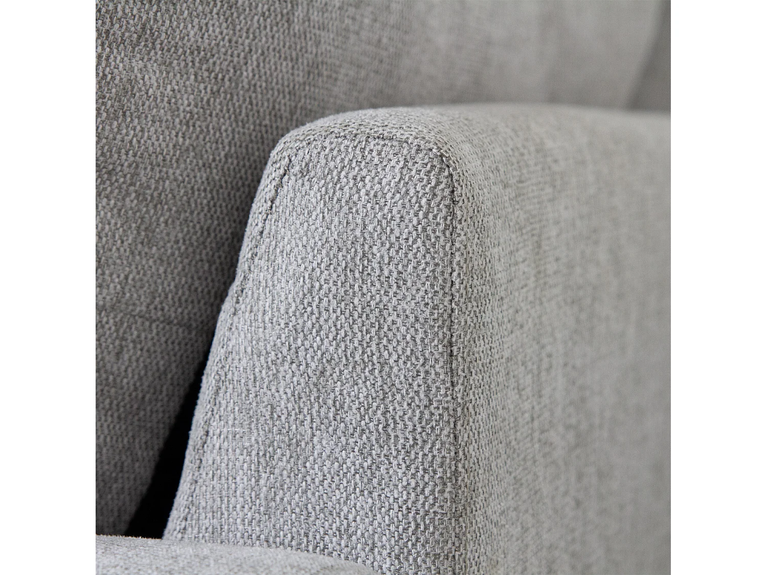 Jasper Light Grey Universal Corner Sofa Reversible Chaise Woven Fabric