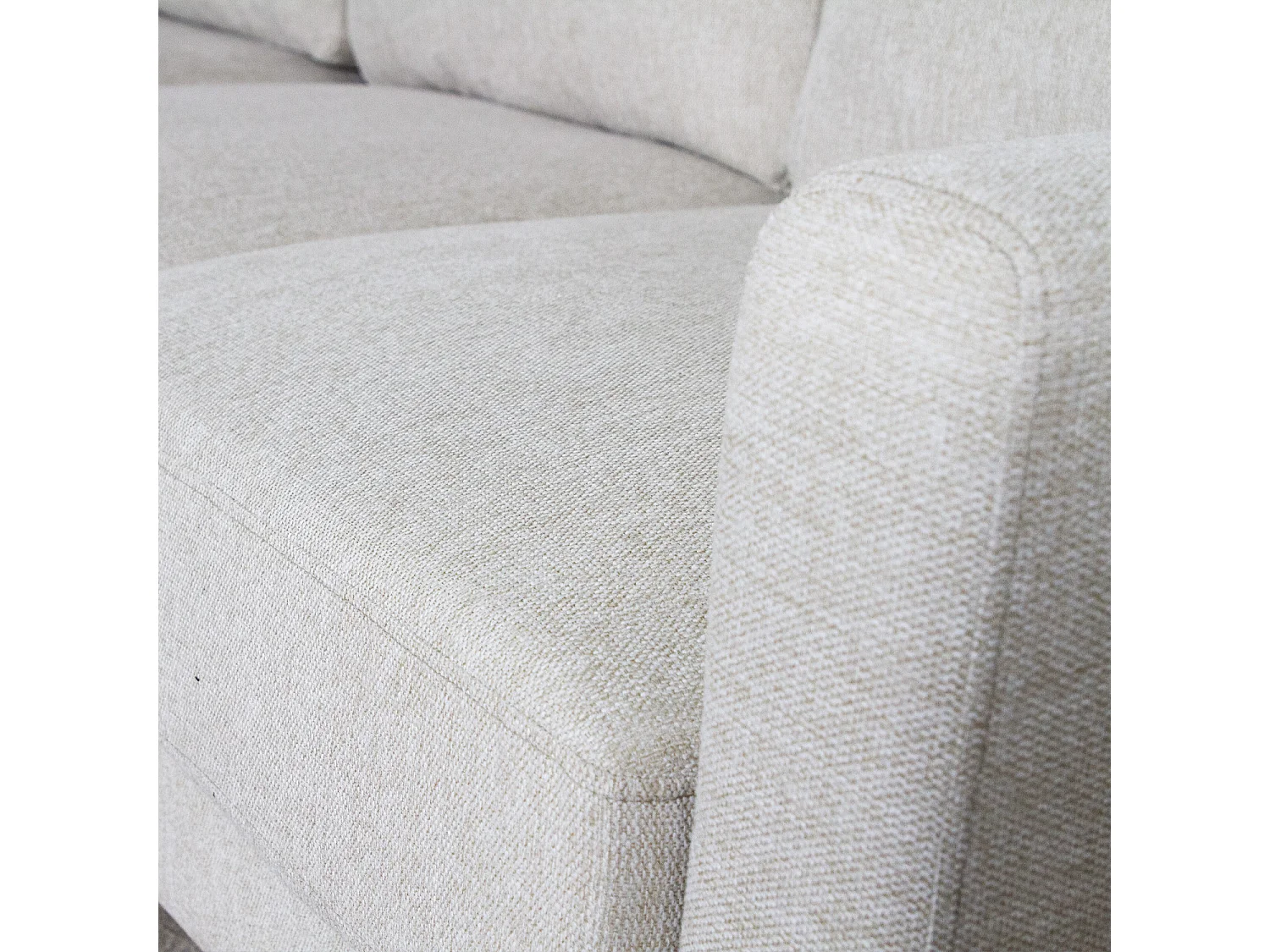 Jasper Beige Universal Corner Sofa Reversible Chaise Woven Fabric