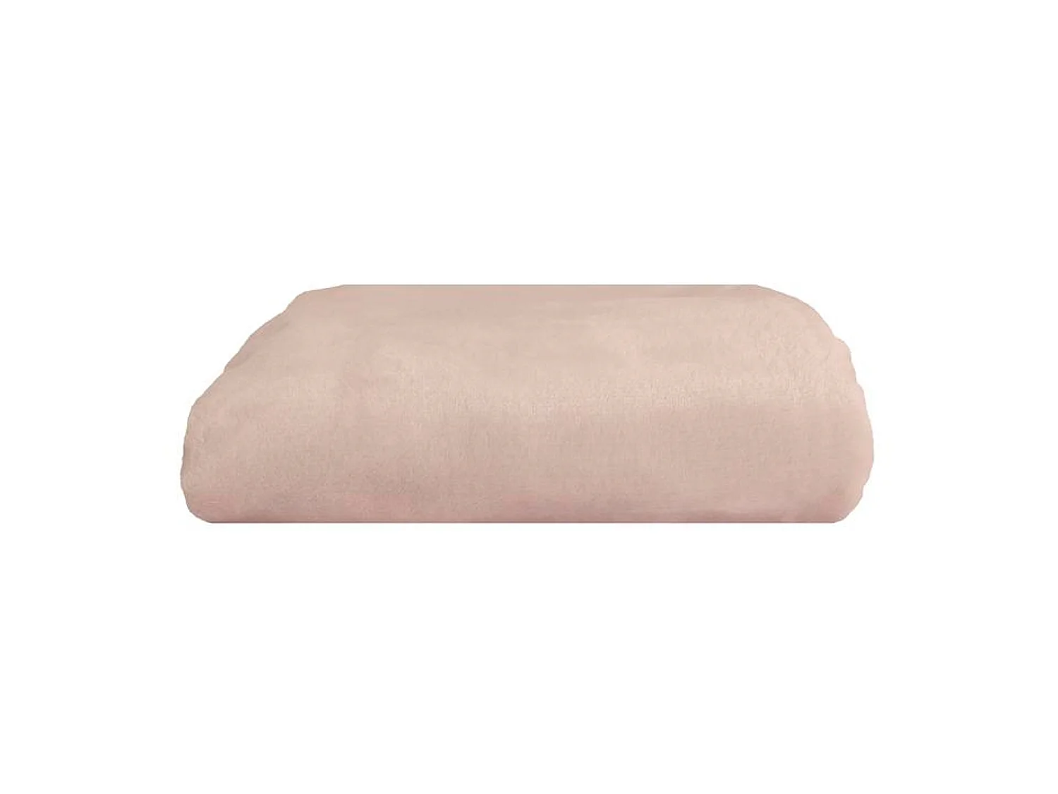 Couverture plaid rose pâle 180x220cm FLANBERG - SACASA