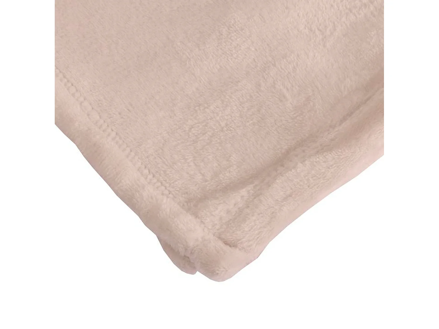 Couverture plaid rose pâle 180x220cm FLANBERG - SACASA