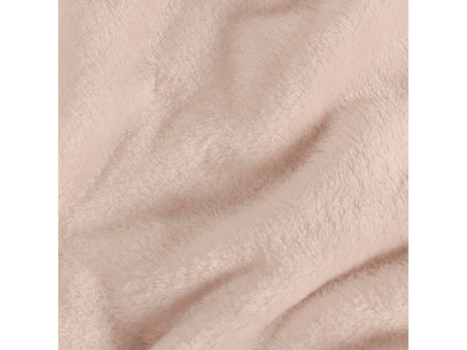 Couverture plaid rose pâle 180x220cm FLANBERG - SACASA