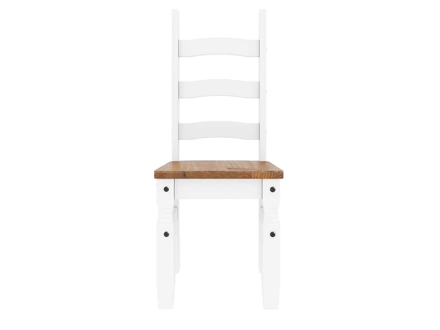 Mercers Furniture Corona White Large Extending Table & 6 Chairs Set Solid Wood Mexican Pine Wooden Kitchen