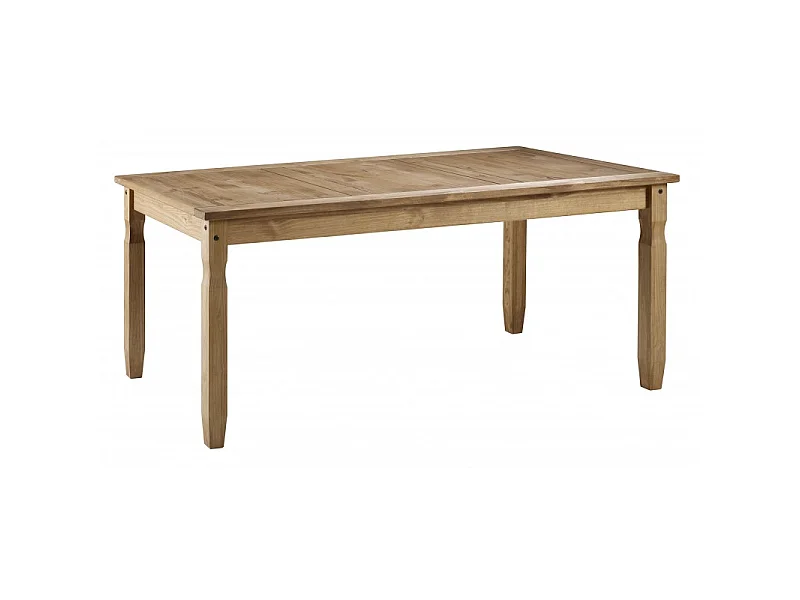 Mercers Furniture Corona 6'0 Table & 6 Chairs Dining Set Solid Wood Pine Wooden Large Long with Mexican Styling