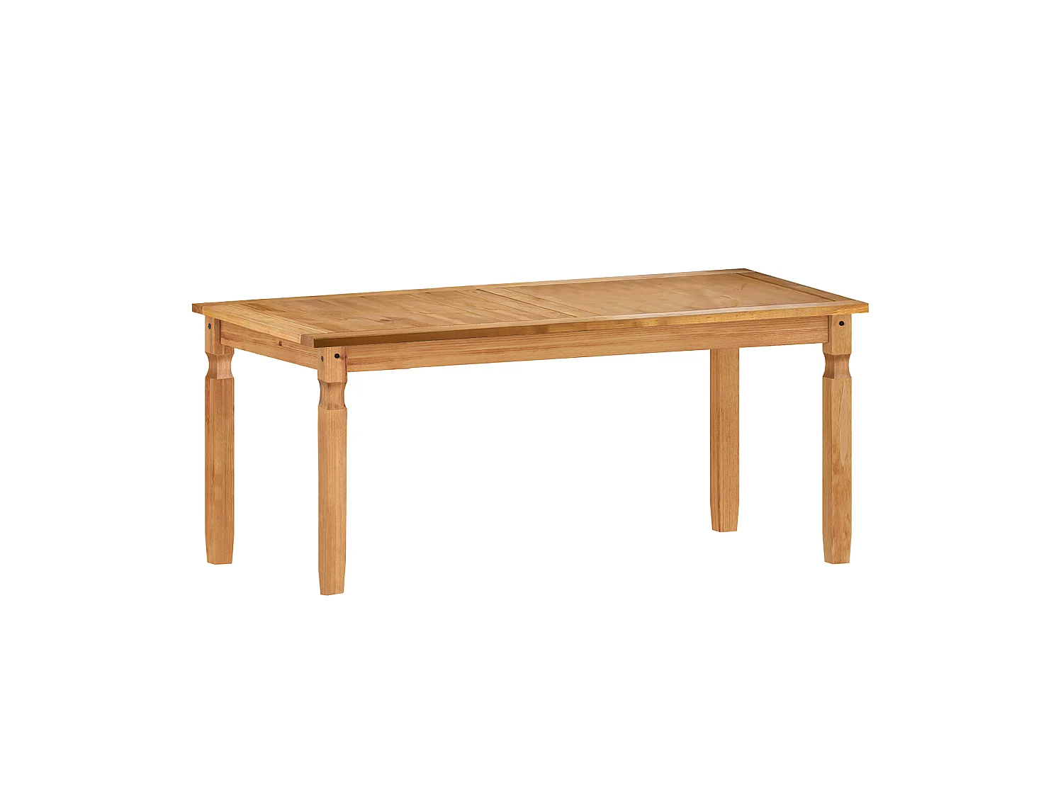Mercers Furniture Corona 6'0 Table & 6 Chairs Dining Set Solid Wood Pine Wooden Large Long with Mexican Styling