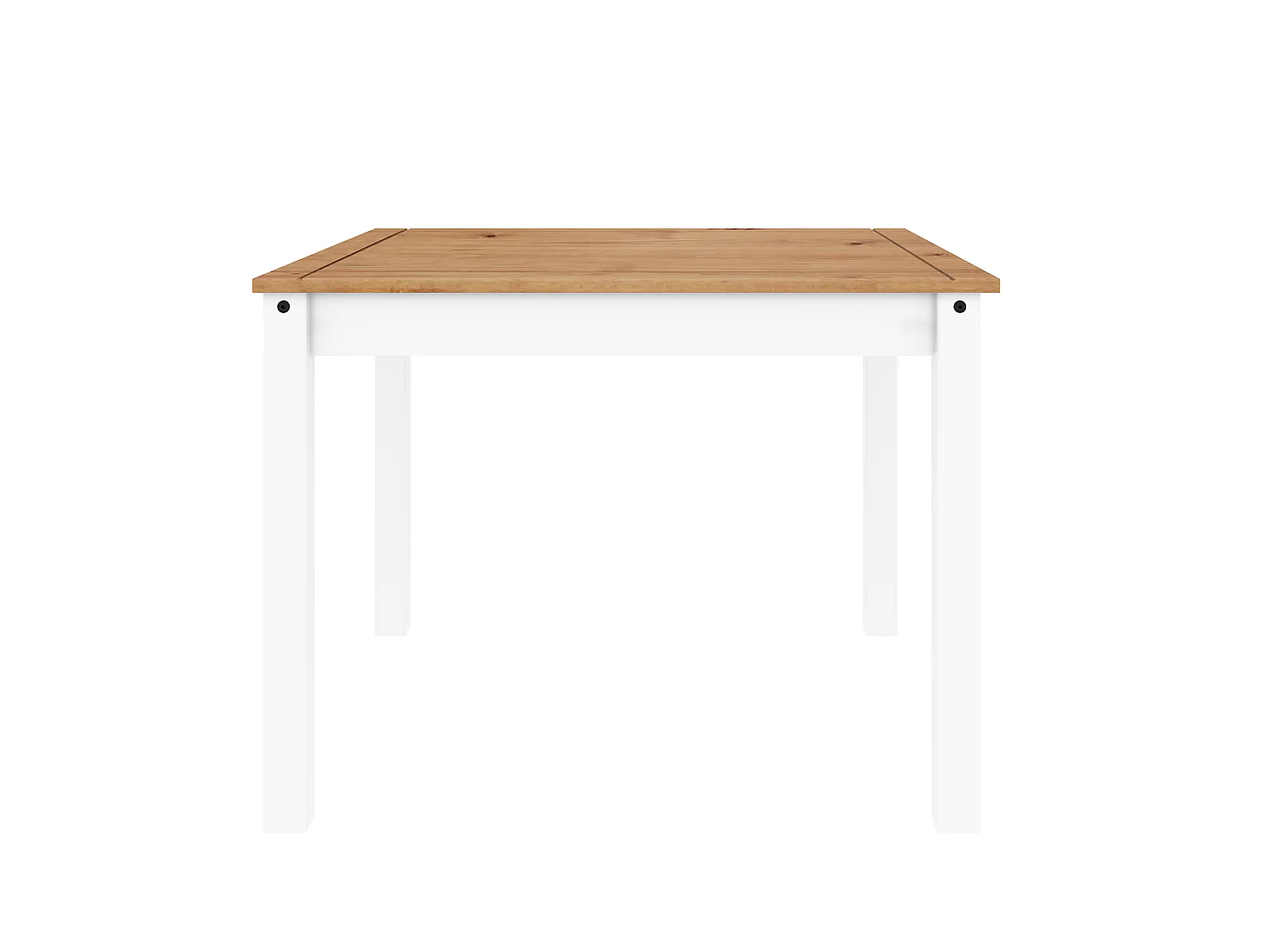 Mercers Furniture Corona White Budget Dining Set Table 4 Chairs Set Solid Wood Mexican Pine Wooden Small Kitchen