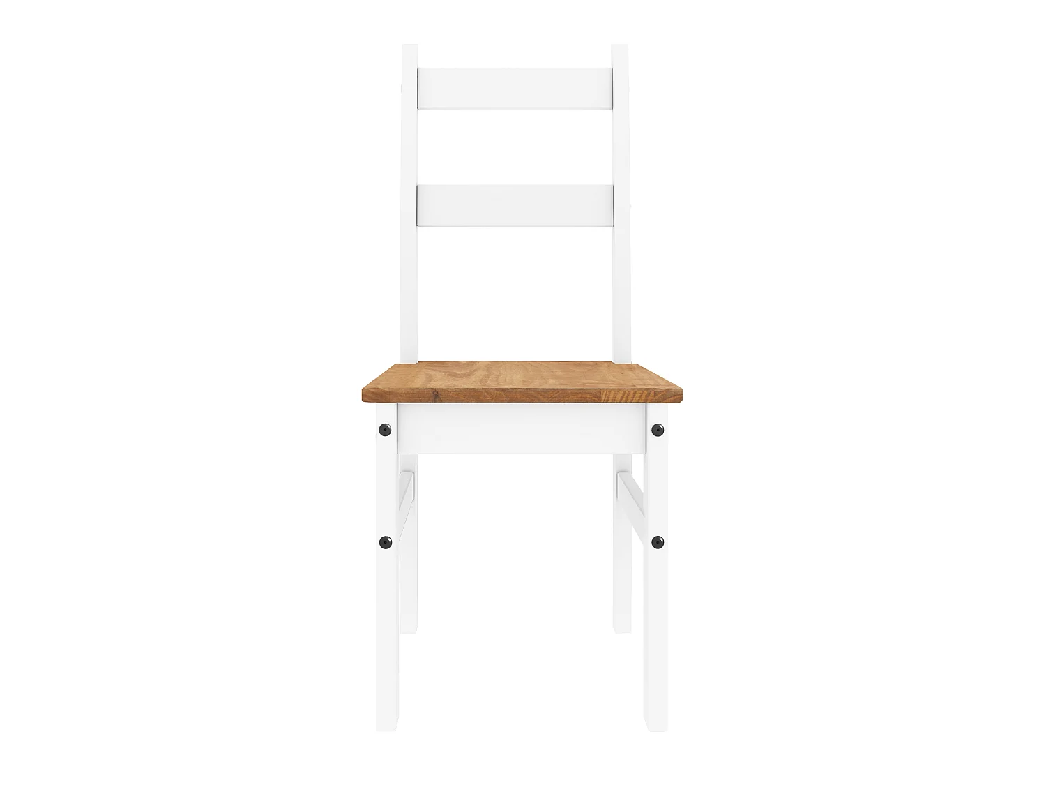 Mercers Furniture Corona White Budget Dining Set Table 4 Chairs Set Solid Wood Mexican Pine Wooden Small Kitchen