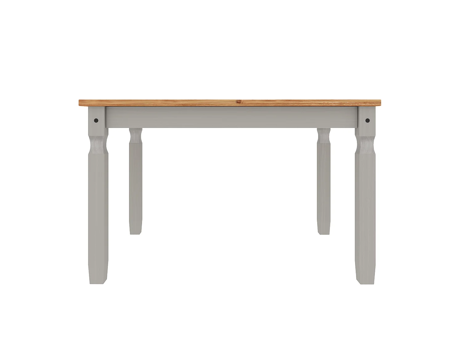 Mercers Furniture Corona Grey Wax 4'0 Dining Table Solid Wood Pine Wooden Kitchen with Mexican Styling