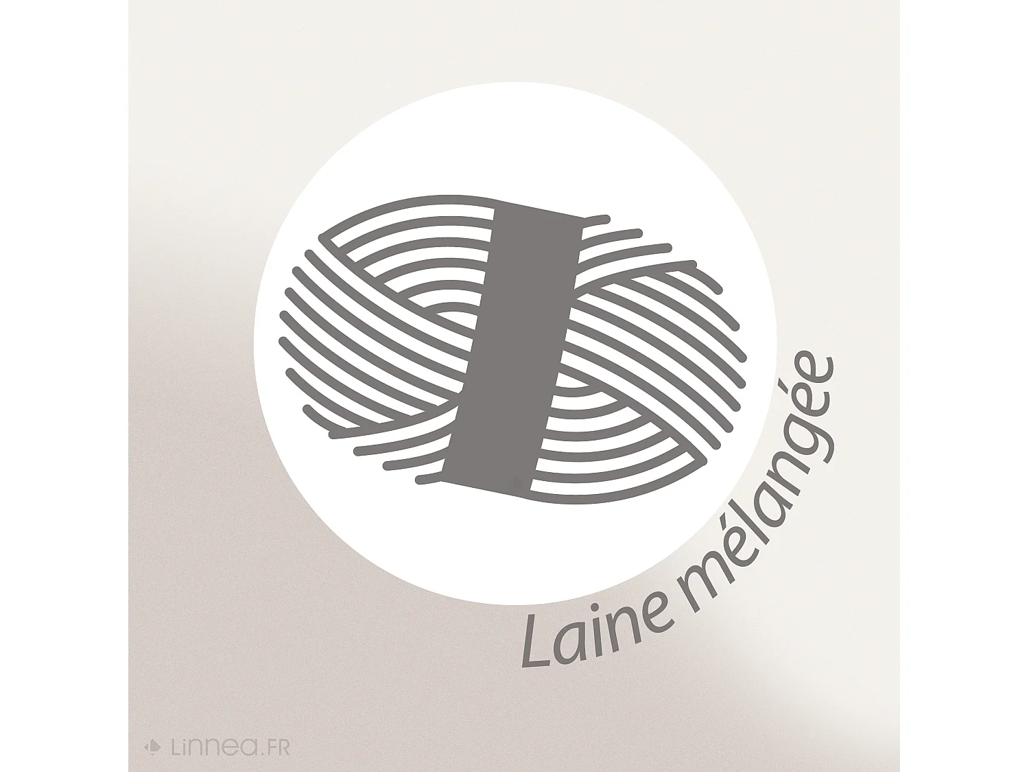 Plaid en laine mélangée 120x180 cm OSLOO gris perle