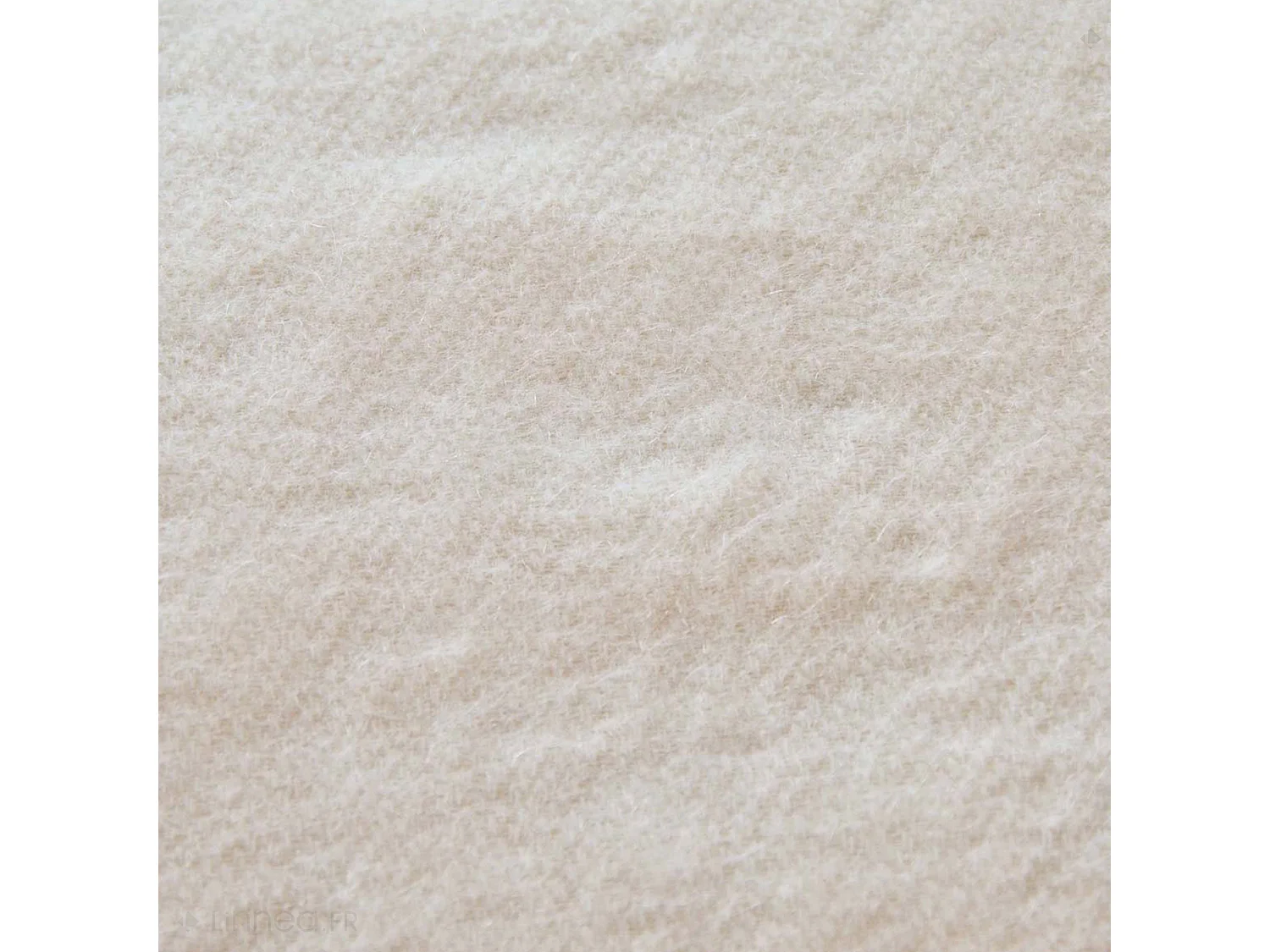 Plaid en laine mélangée 120x180 cm OSLOO beige naturel