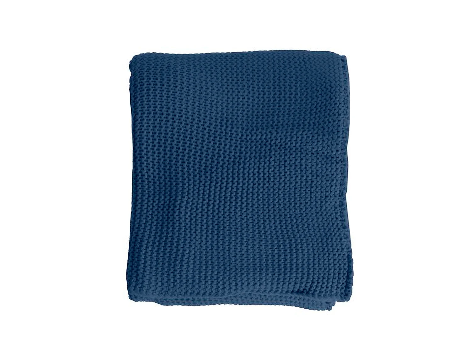 Couverture plaid bleu saphir 130x170cm TRICOVA - SACASA