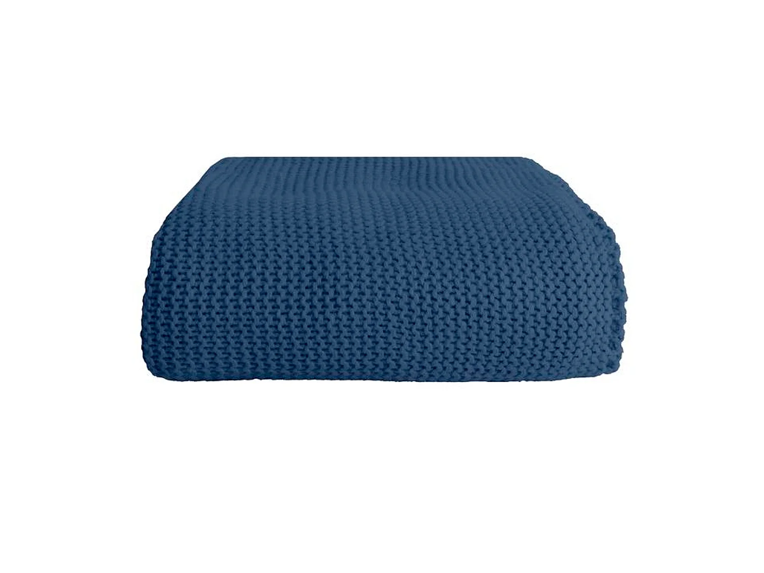 Couverture plaid bleu saphir 130x170cm TRICOVA - SACASA