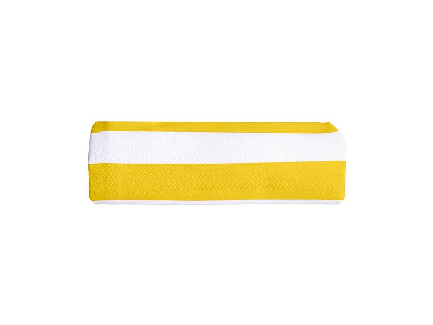 Couverture plaid 100% coton jaune avec pompons 130x170cm SLAVANN - SACASA
