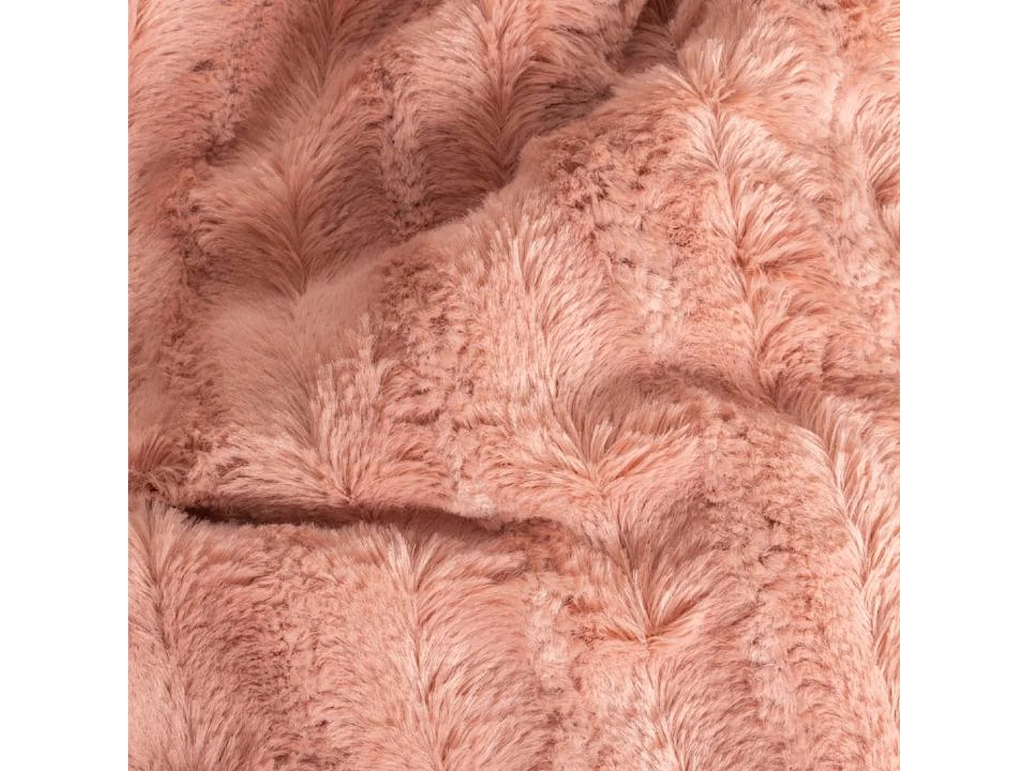 Couverture plaid rose chaud 180x220cm BERGIL - SACASA