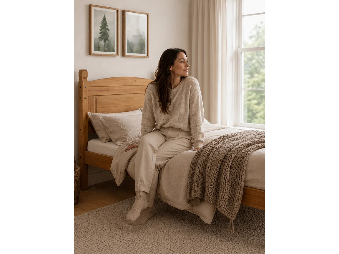 Mercers Furniture Corona 3'0 Single Low Foot End Bed Frame Solid Wood Pine Wooden Bedroom with Mexican Styling