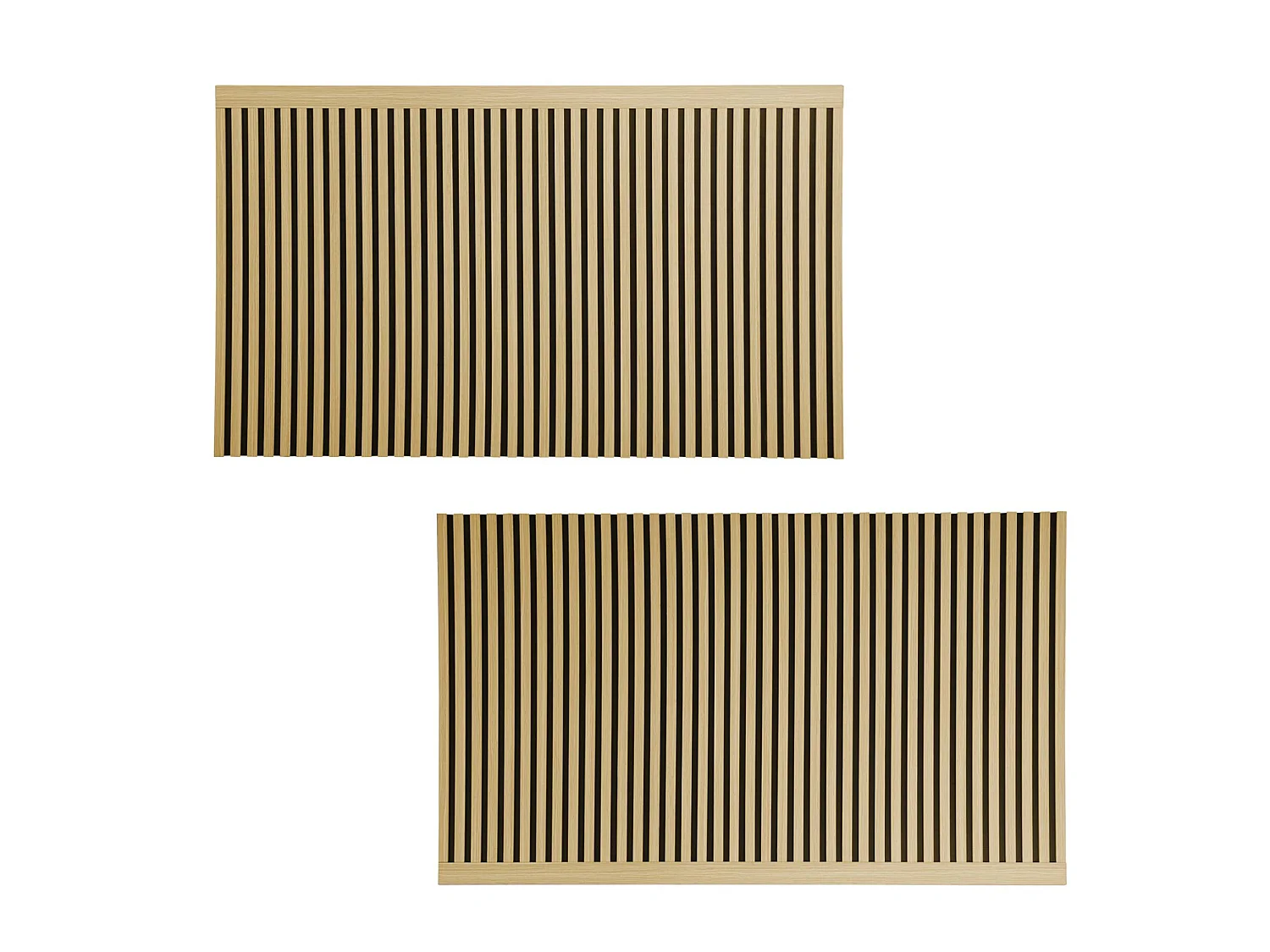 Tête de lit décor bois tasseaux décoratifs 160cm naturel - Heddo