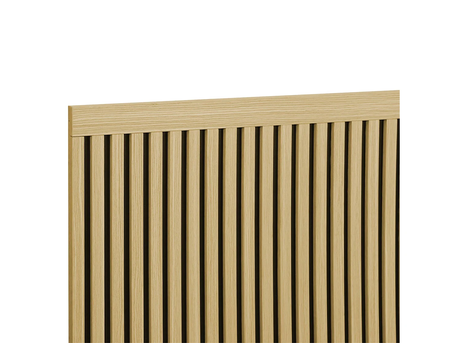Tête de lit décor bois tasseaux décoratifs 160cm naturel - Heddo