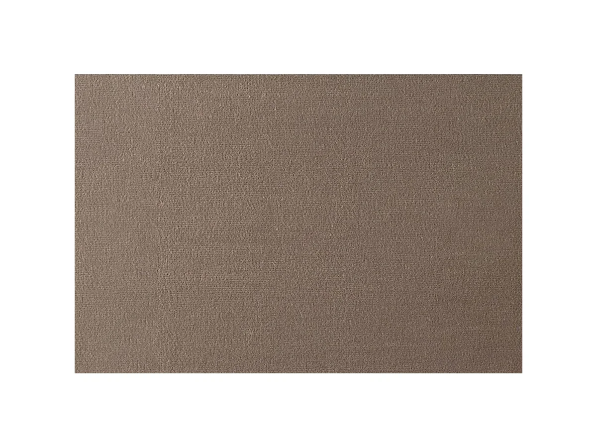 Lit 150x200cm avec tête de lit lignes velours et sommier kit taupe - Hauteur totale : 29cm