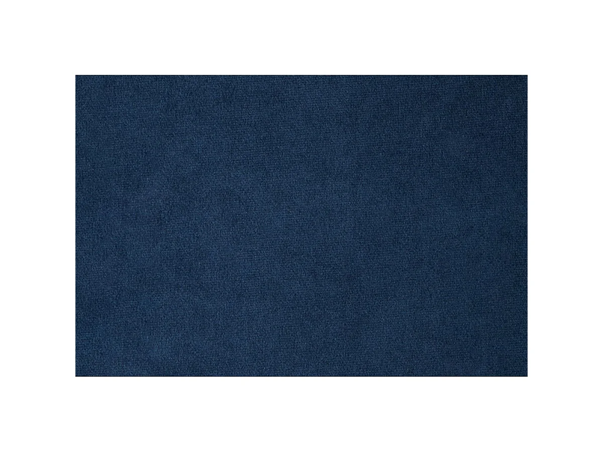 Lit 140x190cm avec tête de lit lignes velours et sommier kit Bleu - Hauteur totale : 29cm