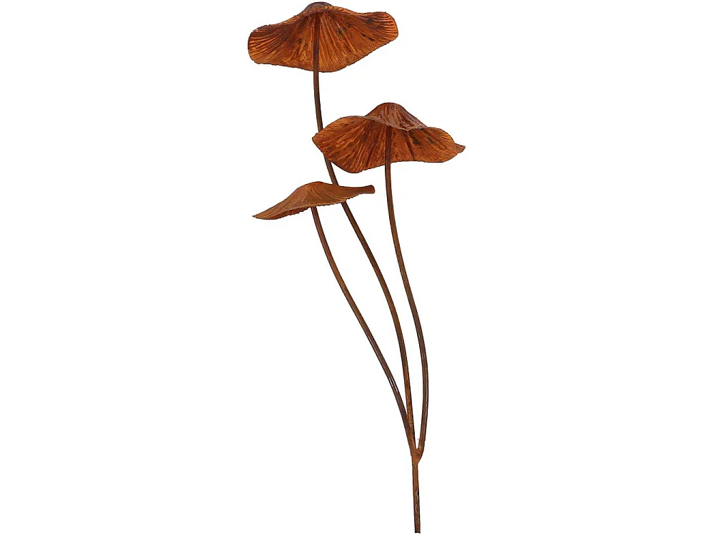 Champignon sur pic en métal rouillé Modèle S