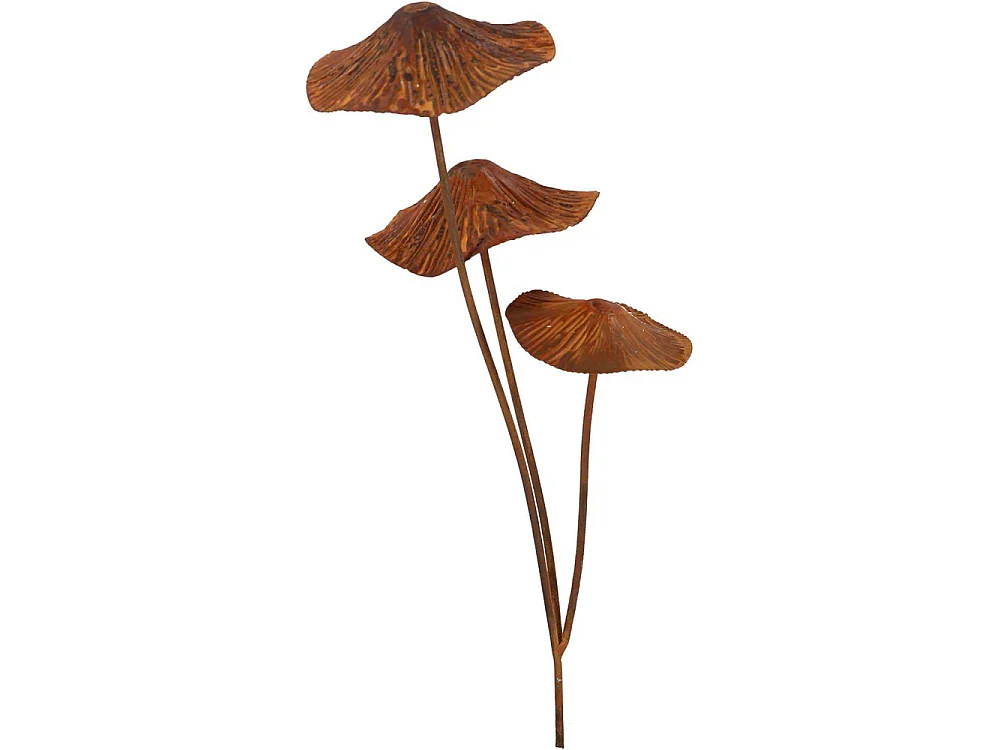 Champignon sur pic en métal rouillé Modèle S