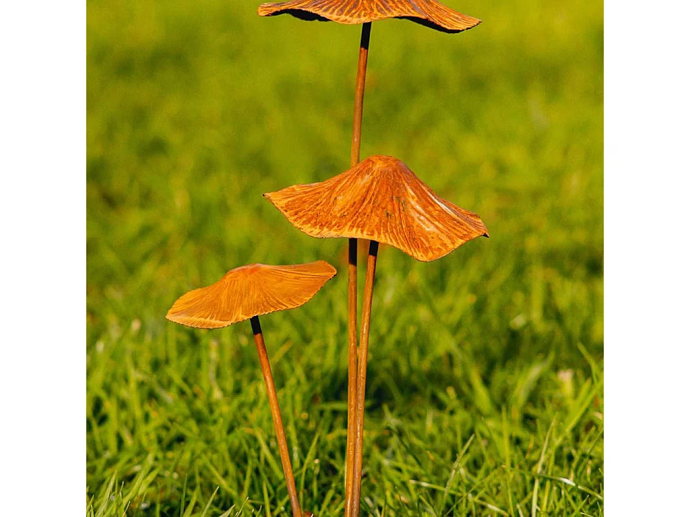 Champignon sur pic en métal rouillé Modèle S