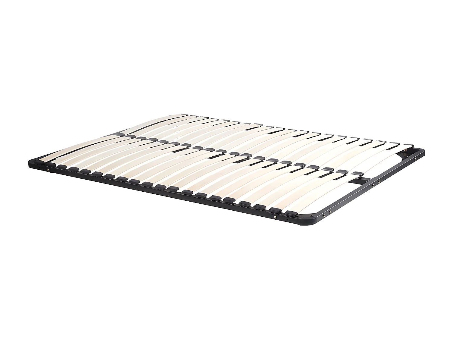 Lit avec chevets 160 x 200 cm – Avec LEDs – Coloris : Naturel et blanc + Sommier + Matelas - NELTORA