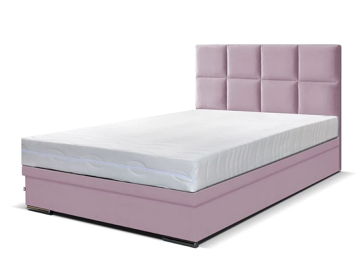 Boxspringbett Sizilien mit Bettkasten ohne Matratze Doppelbett 160 cm (Fresh 09 - rosa)