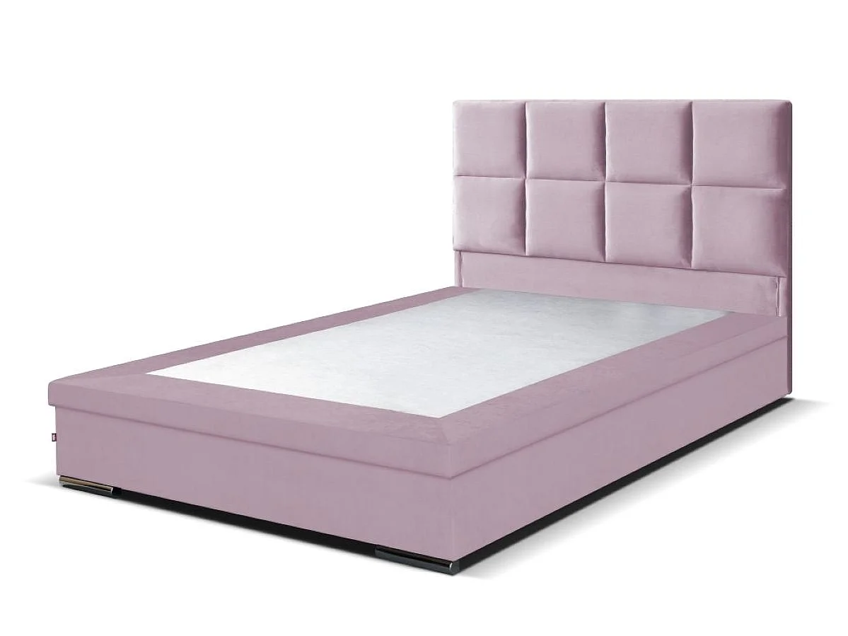 Boxspringbett Sizilien mit Bettkasten ohne Matratze Doppelbett 160 cm (Fresh 09 - rosa)