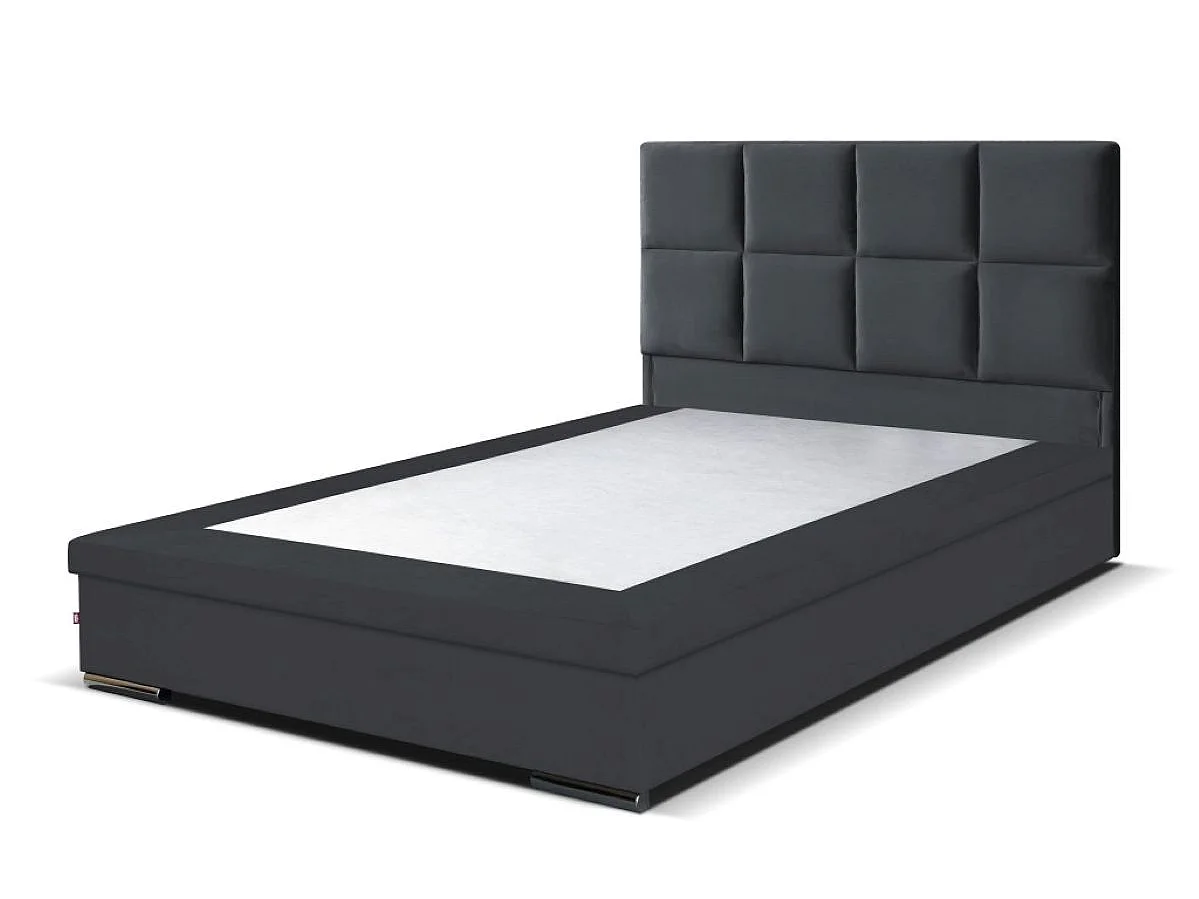 Boxspringbett Sizilien mit Bettkasten ohne Matratze Doppelbett 160 cm (Fresh 32 - grau)