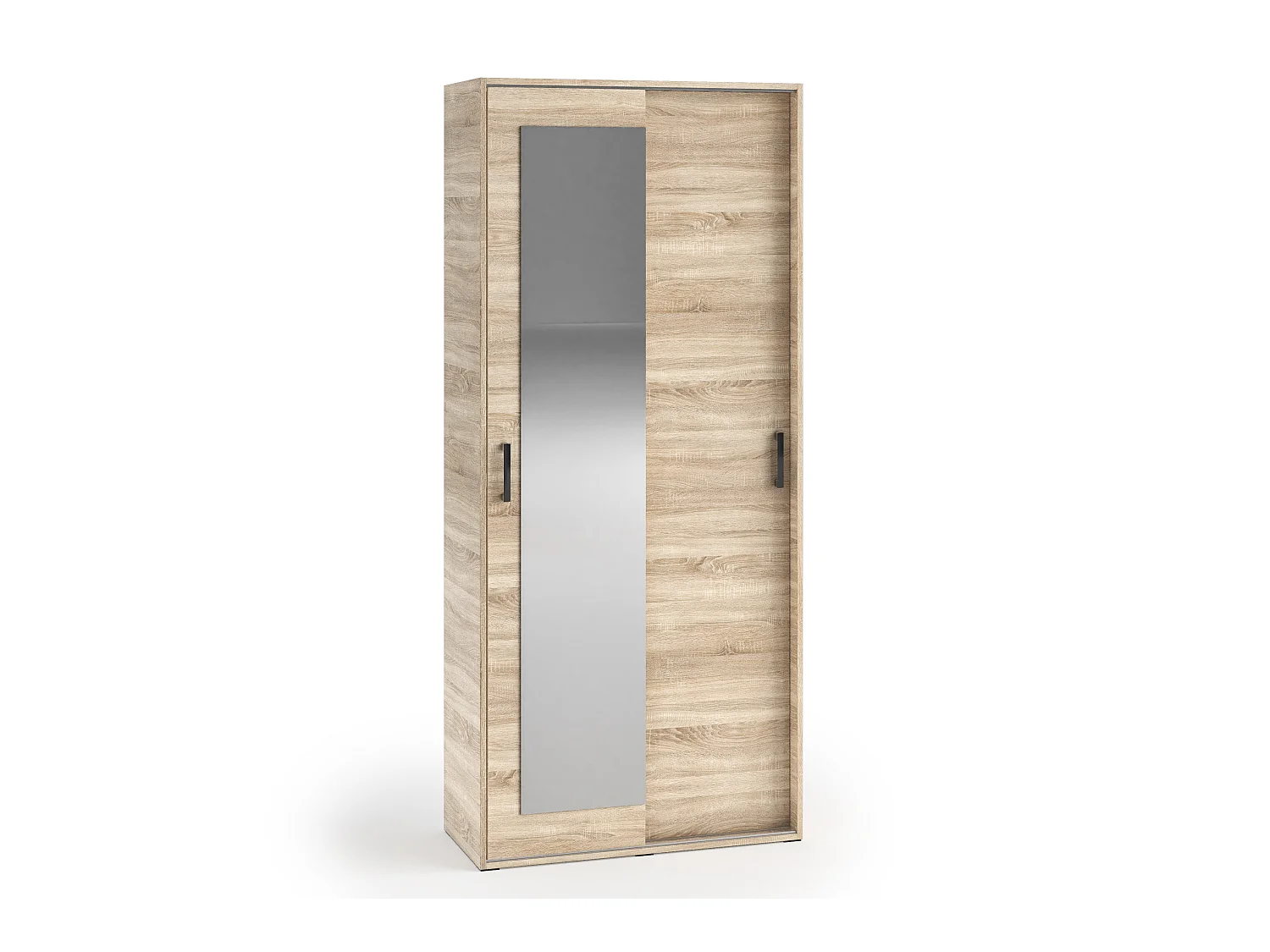 Garderobenschrank Vanessa I 90 cm Garderobe Schrank Spiegel Schlafzimmer Jugendzimmer (sonoma)
