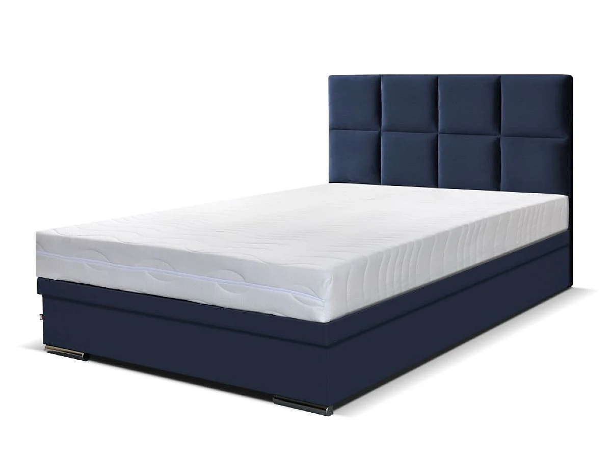 Boxspringbett Sizilien mit Bettkasten ohne Matratze Doppelbett 160 cm (Fresh 11 - blau)