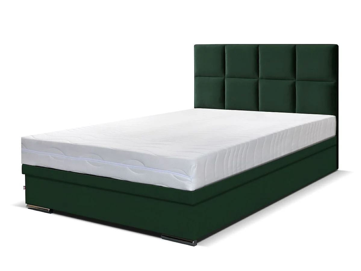 Boxspringbett Sizilien mit Bettkasten ohne Matratze Doppelbett 160 cm (Fresh 13 - grün)