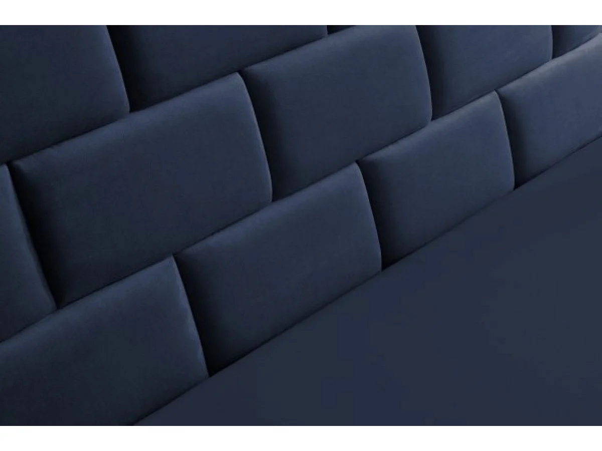 Boxspringbett Majorka mit Bettkasten inklusive Matratze Doppelbett 140 cm (Fresh 11 - blau)